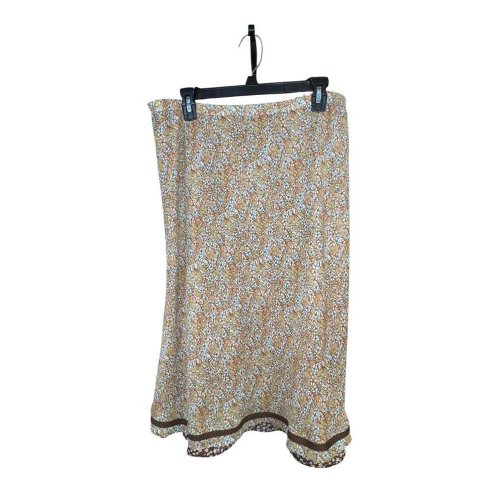 Christopher & Banks Large Reversible‎ Fairy Floral Midi Skirt (2-in-1 Style!)